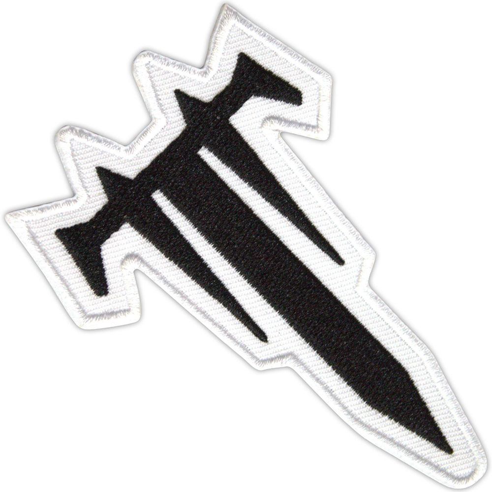 Trivium - T Logo Patch - Wit/Zwart